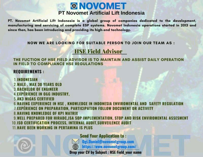 PT Novomet Artificial Lift Indonesia